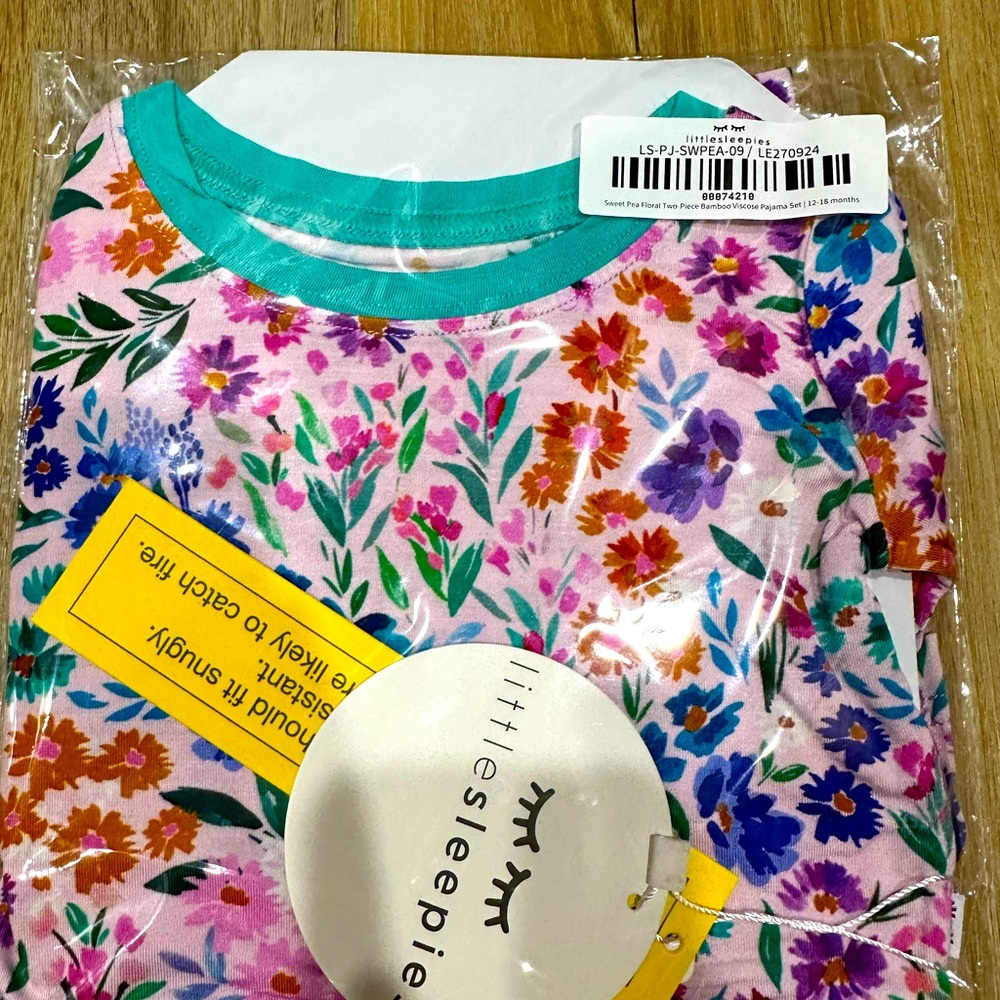 Little Sleepies Sweet Pea Floral Two Piece Set
